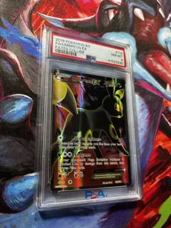 2016 POKEMON XY FATES COLLIDE 119 FULL ART UMBREON EX PSA 8 - Image 2