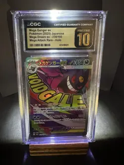 Mega Gengar eX Mega Dream 230/193 Mega Attack Rare Holo CGC Pristine 10 Pokemon - Image 1