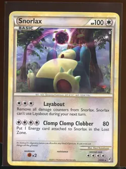 Snorlax Non-Holo Rare 33/95 Pl HGSS Call of Legends CoL Pokemon - Image 1