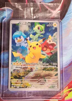 Pokemon TCG Pikachu 027 Scarlet & Violet Paldea Evolved Sealed Black Star Promo - Image 1
