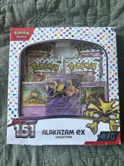 Pokemon TCG Scarlet & Violet 151 Alakazam Ex Collection Box New Sealed - Image 1
