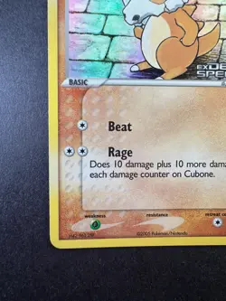 2005 Pokemon Cubone EX Delta Species 60/113 Reverse Holo STAMPED - Image 4