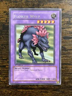Flower Wolf LOB-107 Rare 1st Edition Near Mint American English Print Yu-Gi-Oh! - Image 1