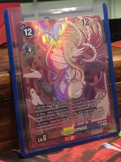 Digimon CCG Venusmon BT24-040 SR Mega 12000 Holo Card - Image 3