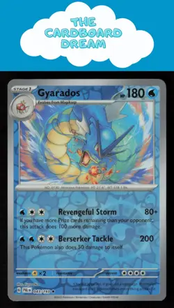 Gyarados SV02: Paldea Evolved #043/193 Reverse Holo Rare Pokemon Card - Image 1