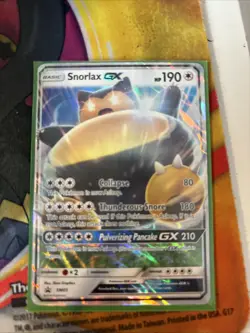 Snorlax GX - SM05 - Pokemon Sun & Moon Promo Ultra Rare Card VLP - Image 1
