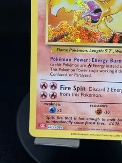 Pokemon Card Charizard 003/034 Classic Collection NM - Image 5