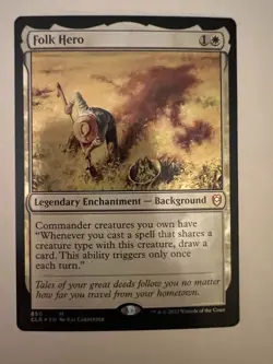 1x Folk Hero (NM) Foil #650 Commander Legends Baldur's Gate CLB Magic card MTG - Image 1