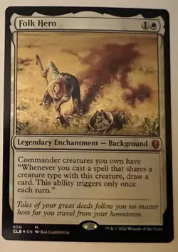 1x Folk Hero (NM) Foil #650 Commander Legends Baldur's Gate CLB Magic card MTG - Image 4