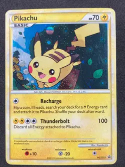 2010 Pokemon TCG Black Star Promo Pikachu #HGSS03 single MP card - Image 1