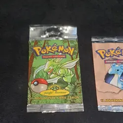 Pokemon TCG Empty Packets of Booster Packs 1999 Vintage No Cards - Image 2