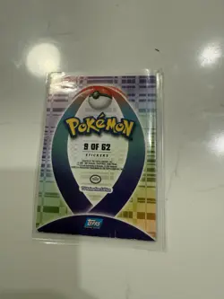 Feralgaligatr Sticker Card 9/62 Topps Pokemon TV Animation - Image 2