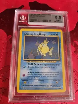 BGS 6.5 Shining Magikarp 66/64 Neo Revelation Holo Pokemon Card - Image 1
