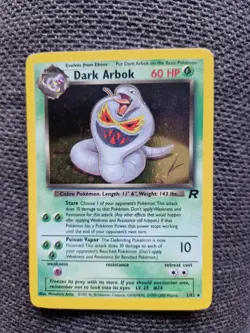 Pokemon Dark Arbok TCG Card Team Rocket 2/82 Holo - Excellent Condition - Image 1