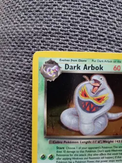 Pokemon Dark Arbok TCG Card Team Rocket 2/82 Holo - Excellent Condition - Image 2