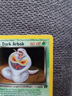 Pokemon Dark Arbok TCG Card Team Rocket 2/82 Holo - Excellent Condition - Image 3