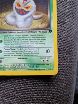 Pokemon Dark Arbok TCG Card Team Rocket 2/82 Holo - Excellent Condition - Image 5