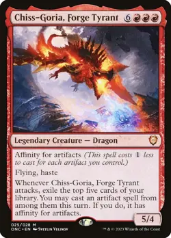 MTG - Chiss-Goria, Forge Tyrant - Phyrexia: All Will Be One - X1 - (NM) - #Z6547 - Image 1