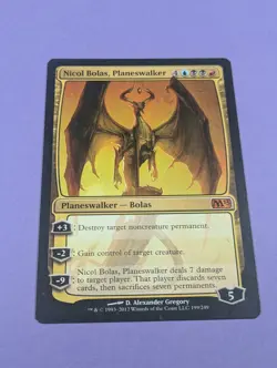MTG Magic: Magic 2013: Nicol Bolas, Planeswalker #199/249 Mythic - NM - Image 1