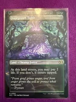 Overgrown Tomb (Borderless) Lorwyn Eclipsed Regular Magic The Gathering MTG - Image 2