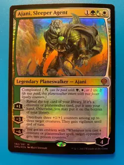 MTG 1x FOIL Ajani, Prerelease Agent 192 PRERELEASE PROMO Magic Gathering x1 NM - Image 1