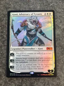 Ajani, Adversary of Tyrants M 003-MTG PRE RELEASE PROMO FOIL - Image 1