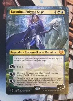 Kasmina, Enigma Sage (Borderless) - Strixhaven Magic The Gathering - Image 1