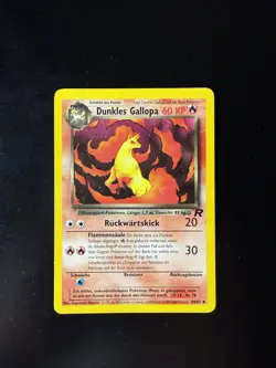 GERMAN Dark Rapidash Dunkles Gallopa 44/82 Team Rocket Pokemon Card - Image 1