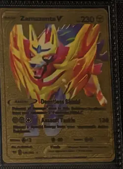 Zamazenta V Gold Secret Rare 212/202 - Pokemon Sword & Shield Brilliant Stars NM - Image 1
