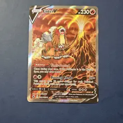 Pokemon Entei V Ultra Rare Full Art Holo GG36/70 Crown Zenith 230 HP - Image 1