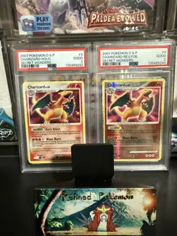 Pokemon TCG Charizard Secret wonders Holo And Rev Holo Sequential PSA 2 - Image 1