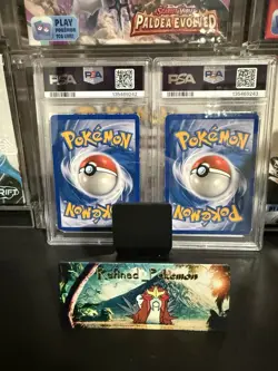 Pokemon TCG Charizard Secret wonders Holo And Rev Holo Sequential PSA 2 - Image 2