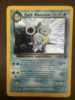 Dark Blastoise 3/82 Team Rocket Holo Rare 2000 Pokemon Card - Vintage WotC NM/LP - Image 1