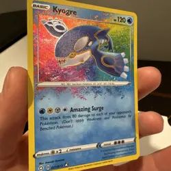Kyogre 21/72 Shining Fates Holo Pokemon Card 2021 - Image 3