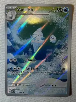 Vanillish 112/086 Illustration Rare Pokemon TCG Sv White Flare PACK FRESH NM - Image 1