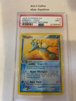 Pokemon 2004 Team Rocket Returns Kingdra Holo #12 PSA 9 Mint - Image 1