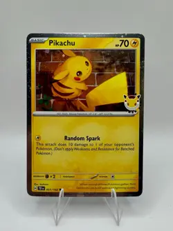 Pikachu 051/162 Pokemon Day 2026 Cosmos Holo - Near Mint NM - Image 1