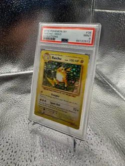 Raichu-Holo Pokemon Xy Evolutions 36 NM PSA 9 - Image 1