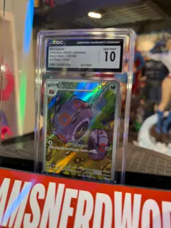 WHIRLIPEDE FULL ART RARE CGC GEM MINT 10 2025 POKEMON BB#139/086 SLAB HOLO - Image 1