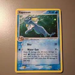 Vaporeon 6/17 Holo Rare Pop Series 3 LP - Pokemon TCG - Image 1