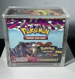 2014 Pokemon XY Phantom Forces Empty Booster Box w/Display Case - Image 1