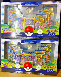 LOT of 2 Pokemon TCG: Pokemon GO Radiant Eevee Premium Collection Boxes NEW!!!! - Image 1