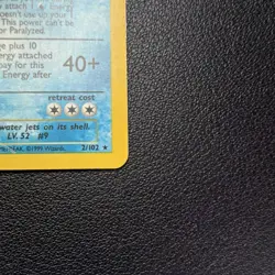 Pokemon Blastoise 2/102 Base Set Holo Rare 1999 Stage 2 HP100 - Image 4