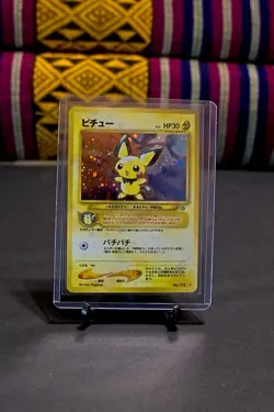 Pokemon Japanese Neo Genesis Pichu Holo Rare No. 172 NEAR MINT - Image 2