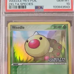 Pokemon Weedle 87/113 EX Delta Species Reverse Foil PSA 10 TCG Card - Image 1