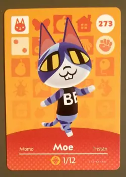 Animal Crossing Series 3 no. 273 Moe amiibo card - Image 1