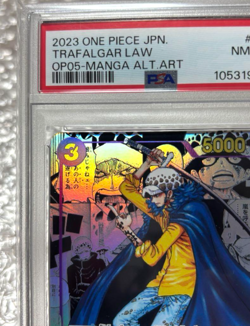 PSA 8 Trafalgar Law OP05-069 Comic Parallel Manga Art One Piece Card Japanese - Image 3