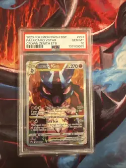 Lucario VSTAR SWSH291 SWSH: Sword & Shield Promo Cards Holo PSA 10 - Image 1