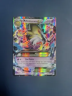 M Alakazam EX - XY Fates Collide 26/124 - Half-Art Rare Pokemon Card - MP/LP - Image 1