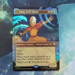 MTG Aang, Swift Savior TLA 0347 R NM Showcase FOIL - Image 1